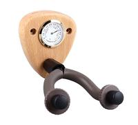 Dilwe Gancio per Chitarra con Igrometro, Materiale in Legno Resistente, Gancio Antiscivolo per Violino Mandolino Basso, Installazione Semplice (colore chiaro)