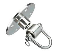 Dilwe Gancio per Sacco da Boxe, Gancio Girevole da Soffitto in Ferro Resistente con Rotatore per Movimento Fluido, Compatibile con Speed Bag per Allenamento in Palestra a Casa