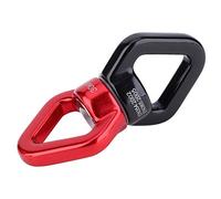 Dilwe Girevole, Punto di Sollevamento Rotante per Carichi Pesanti da 30 KN con Cuscinetto a Sfera da 360 Gradi Girevole in Alluminio 7075 per Arrampicata su Roccia e Yoga (rosso nero)