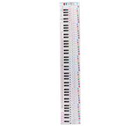 Dilwe Grafico delle Note della Tastiera del Pianoforte, Guida All'apprendimento Portatile Impermeabile a 88 Tasti con Notazione Numerata e Pentagramma, per Principianti e Varie