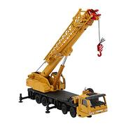 Dilwe Gru Giocattolo, Piattaforma Girevole Bracci di Sollevamento Estensibili Giocattolo Modello di Gru in Lega in Scala 1:55 in ABS Resistente, con Tecnologia di Pressofusione, per