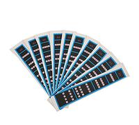 Dilwe Guida Allo Stocollante di Bleu Noir Touche per Principianti 10 Pezzi di Accessori per Violino (BC05 4/4 bordo blu)