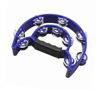 Dilwe Handbell Leggero Jingle Tambourin Light per KTV Party Stage e Concerti (BLUE)