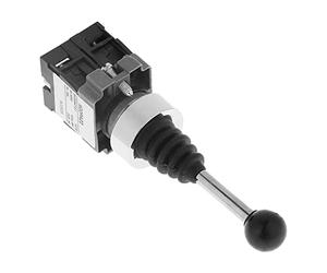 Dilwe Interruttore Joystick con 2 Contatti Normalmente Aperti, Interruttore Momentaneo Impermeabile per Circuiti di Controllo Industriale, 380 V CA 220 V CC, Foro di Montaggio 22 Mm