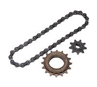 Dilwe Kit a Ruota Libera in Bici 16t a Ruota a Libera in Acciaio con Fili di Precisione Elevata per Mountain Bike Go Karts Beach Bici Mini Scooter