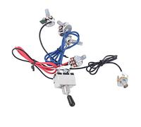 Dilwe Kit Cablaggio per Chitarra, Interruttore a 3 Vie Precablato 2V2T1J con Controllo del Tono del Volume, per Accessori per Cavi per Chitarra Elettrica (cappello nero)