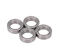 Dilwe Kit Cuscinetti a Sfera RC, 10x15x4mm, Cuscinetti in Acciaio Inossidabile per ARRMA Typhon, Big Rock, Senton, 3S, Arrma 3S 1/10 RC Car Crawler, 4 Pezzi/Set
