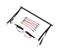 Dilwe Kit di Bar di Pilates con 6 Fasce di Fitness, Attrezzatura di Allenamento Versatile, Tonificazione del Corpo Completo Regolabile per le Gambe Core del Braccio della Vita dell'anca, Viaggio in