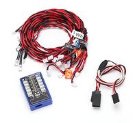 Dilwe Kit di Illuminazione per Auto RC, Evidenziazione Universale 12 LED di Luci Lampeggianti 12 Strisce Luminose a LED