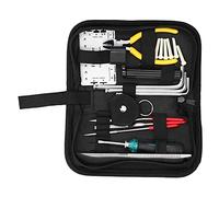 Dilwe Kit di Strumenti di Riparazione per Chitarra da 23 Pezzi, Accessori Completi con Borsa di Stoccaggio, Chiavi Esagonali per Righello del Passo delle Corde, per la Pulizia e la