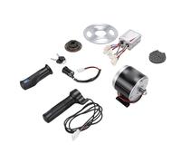 Dilwe Kit Motore Elettrico Spazzolato 350W, Controller 500W con Manopole Acceleratore Interruttore di Accensione Catena 116 Maglie 25H Pignone 80T, per MX350 MX500 TT350R Mini Dirt