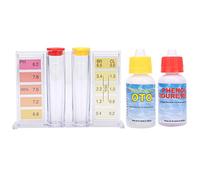 Dilwe Kit per Il Test della qualità dell'Acqua del Cloro PH Tester Compatto e Accurato per Piscine, Terme, Sorgenti Termali, 15 Cm