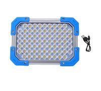Dilwe Lampada da Lavoro a LED, Doppia Sorgente Luminosa Dimmerabile Continua Magnetica Resistente All'acqua Portatile con Display del Livello di Potenza per Tenda da Garage da