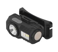 Dilwe Lampada Frontale con Sensore di Movimento, Luce LED Ad Alta luminosità con modalità Multiple, Effetto Luce Pulsante RGB e Fissaggio Magnetico, Ideale per attività All'aperto e (BLACK)