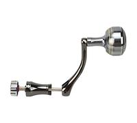 Dilwe Leva a Bilanciere per Mulinello da Pesca, Manovella in Lega di Alluminio con Superficie Liscia e Impugnatura a Sfera, per Ricambi di Attrezzatura da Pesca. (Asta con Albero Esagonale M)