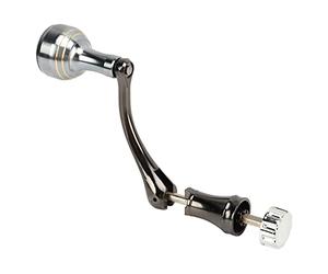 Dilwe Leva a Bilanciere per Mulinello da Pesca, Manovella in Lega di Alluminio con Superficie Liscia e Impugnatura a Sfera, per Ricambi di Attrezzatura da Pesca. (Asta con Albero Esagonale S)