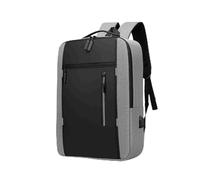 Dilwe Lo Zaino per Laptop di Grande capacità Set per i Ragazzi Zaino per Viaggi, Valigette per Uomini per Esterni con Ampio Spazio Interno e Porta di Ricarica USB, Realizzato in Tessuto Oxford (GREY)