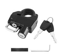 Dilwe Lucchetto per Casco Moto Lucchetto di Sicurezza per Casco in Lega di Alluminio con 2 Chiavi Strumento di Installazione Adatto per Manubrio da 20 a 28 Mm per Motociclisti, Scooter, Biciclette,
