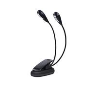 Dilwe Luce a led Leggio, Lampada da Lettura Regolabile Clip on per E-Reader Book & Bed Headboard(8 Luci)