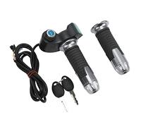 Dilwe Manopola Acceleratore per Bicicletta Elettrica, Materiale Plastico, Display della Tensione in Tempo Reale, Controllo della velocità, per Bici Elettriche (#13)