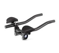 Dilwe Manubrio Aerobars, Cuscini in Spugna per Riposo da Ciclismo Triathlon in Lega di Alluminio Braccio Regolabile con Spessori Adatto per Calibro 31.8 26 25.4 (Black)