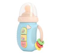 Dilwe Massaggiagengive in Silicone, Morbido Giocattolo con Sonaglio per Bottiglia di con Luci a LED e Musica per Neonati di età Superiore a 18 Mesi