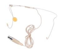 Dilwe Microfono Ad Archetto con Auricolare Singolo, Macchina per Didattico Ad Alta sensibilità Mini Connettore XLR a 4 Pin per Sistemi Microfonici Wireless