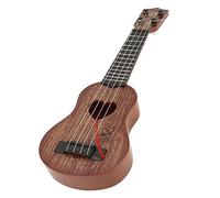 Dilwe Mini Giocattolo in Plastica per Ukulele per Bambini, Strumento Musicale Suonabile a 4 Corde con Design Leggero per la Prima Educazione e i Principianti