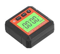 Dilwe Misuratore d'angolo digitale, livello elettronico in ABS e inclinatore del disco goniometrico con precisione di 0,01° per riparazione e macchinari per la lavorazione del legno (arancione)