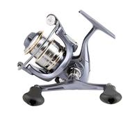 Dilwe Mulinello da Pesca a Spinning, Costruzione Interamente in Metallo, Rapporto di velocità Elevato, Doppia Manovella, Mulinello da Pesca per Acqua Dolce e Salata, con Meccanismo a (KM5000)