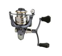 Dilwe Mulinello da Pesca a Spinning, Costruzione Interamente in Metallo, Rapporto di velocità Elevato, Doppia Manovella, Mulinello da Pesca per Acqua Dolce e Salata, con Meccanismo a (KM1000)