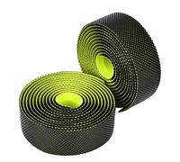 Dilwe Nastro manubrio bici, doppio colore Nastro manubrio anti-scivolo manubrio doppio strato a doppio strato(Nero Giallo)