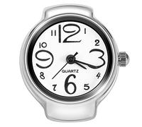 Dilwe Orologio ad Anello per Unisex,Orologio con Anello da Dito,Orologio dell'anello 8 Colori alla Moda al Quarzo Analogico con Cinturino Tondo Creativo Anello Dito Orologio