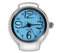 Dilwe Orologio analogico al quarzo, 8 colori alla moda, per uomo e donna, Blu, Cinghia