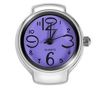 Dilwe Orologio analogico al Quarzo, 8 Colori alla Moda, per Uomo e Donna, Viola, Bracciale