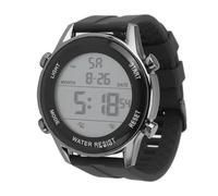 Dilwe Orologio Sportivo Digitale da 50 M, Ampio Display Luminoso con Cinturino in Silicone per Uomo, Sveglia, Cronometro, Data (BLACK)