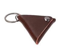 Dilwe Paglia di Chitarra Pick Design Triangolare Impermeabile Portatile per Chitarristi Folk in Vetro (Marrone scuro)