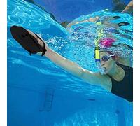 Dilwe Palette da Nuoto per Adulti, Design Ergonomico con Cinghie | Materiale PC Leggero, Ideale per Piscina Interna e Allenamento in Acqua All'aperto, per Rafforzare Schiena e braccia.