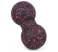 Dilwe Palla da Yoga per Massaggio, Rullo in Schiuma EPP 24x12 Cm per Collo, Schiena, Braccia, Gambe, con Punti di Agopuntura Multizona, per Alleviare il Dolore Muscolare e Allenamento (rosso e)