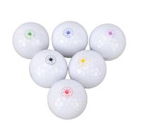 Dilwe Palline da Golf Che Si Illuminano Al Buio, Batteria a Lunga Durata, Percorso di Volo Tracciabile per 48 Ore, Attivazione Facile con 6 Colori, Pallina da Putting a LED per la