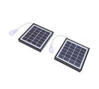 Dilwe Pannelli Solari, Caricatore di Pannelli Solari USB Ad Alta Efficienza 2% con Lampadine a LED Portatili da 5 W per Tenda da Escursioni da Campeggio (BLACK)