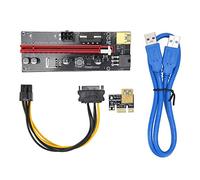 Dilwe PCI-E Riser Express Cable 4 Condensatori FP Interfaccia 6P Scheda Adattatore Pratica Protettiva Efficace per Migliorare L'alimentazione