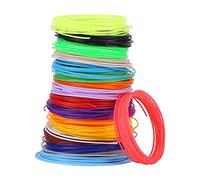 Dilwe P ilament Ricariche, Diametro 1,75 Mm per Penna 3D | Materiale per uso alimentare, compatibilità a bassa temperatura, 20 colori vivaci