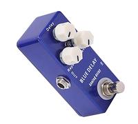 Dilwe Pedale Mini-effetto Regolabile per il Ritardo Blu Analogico Vero Chitarra Bypass con Costruzione in Metallo