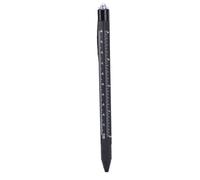 Dilwe Penna Multiuso, Design 9 in 1 con Cacciaviti Luminosi a LED, Righello, Apribottiglie e Stilo per Uomini e Appassionati del Fai da Te (BLACK)