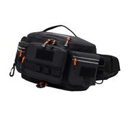 Dilwe per Attrezzatura da Pesca, Borsa a Tracolla Oxford Impermeabile di Grande capacità con Scomparti Multipli e Accessori Esterni, per lo Shopping di Pesca in Bicicletta All'aperto (BLACK)