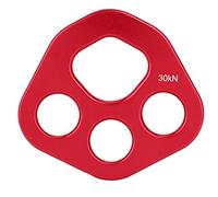 Dilwe Piastra di Ancoraggio Arrampicata Piastra di Rigging Multiplo 4 Fori 30kn Resistenza in Alluminio Leggero per i Sistemi di Salvataggio delle Stazioni di Assicurazione