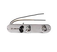 Dilwe Piastra di Controllo della Chitarra in Ferro Argento Resistente, Resistente Alla Ruggine, Adatta a Chitarre Elettriche, Resistenti Alla Ruggine