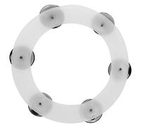 Dilwe Piatti per Batteria, Hi-hat, Tamburello, Campane in Acciaio Inossidabile, Accessori per Strumenti a Percussione con Materiale in Gomma per L'esecuzione di Batterie (SILVER)