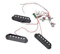 Dilwe Pickup di Chitarra Elettrica Regolabili, Filo di Rame, Kit di Alta sensibilità, Accessori per Chitarre di Pannello ST, Nero